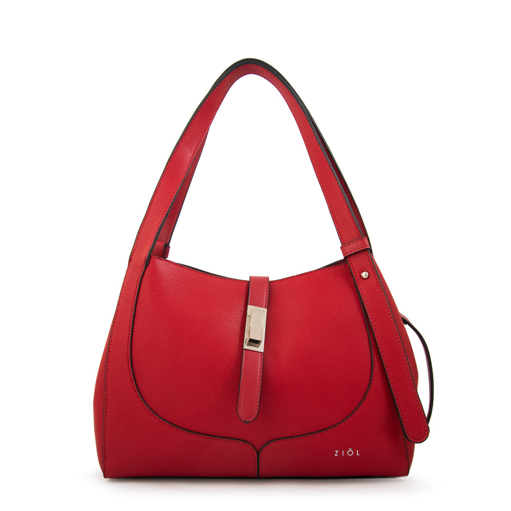 Cartera tote carey pequeña rojo