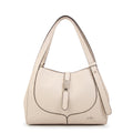 Cartera tote carey pequeña blanco crudo