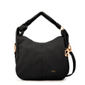 Cartera corte oval casandra grande negro