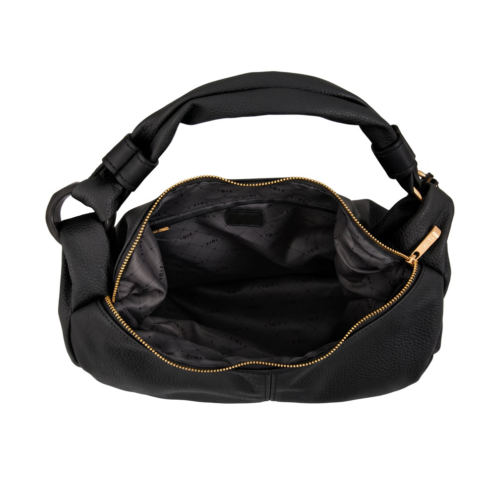 Cartera corte oval casandra grande negro