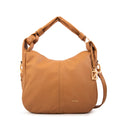 Cartera corte oval casandra grande camel