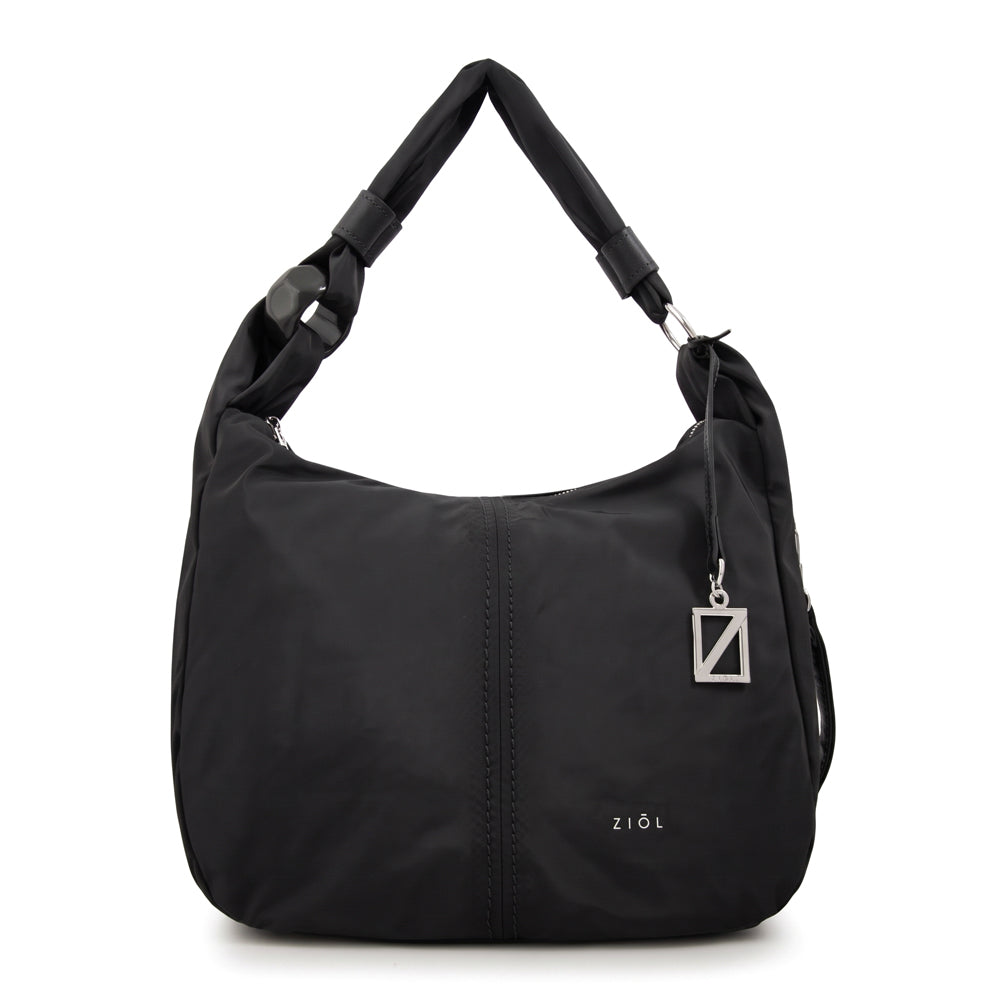 Cartera corte oval casandra grande negro