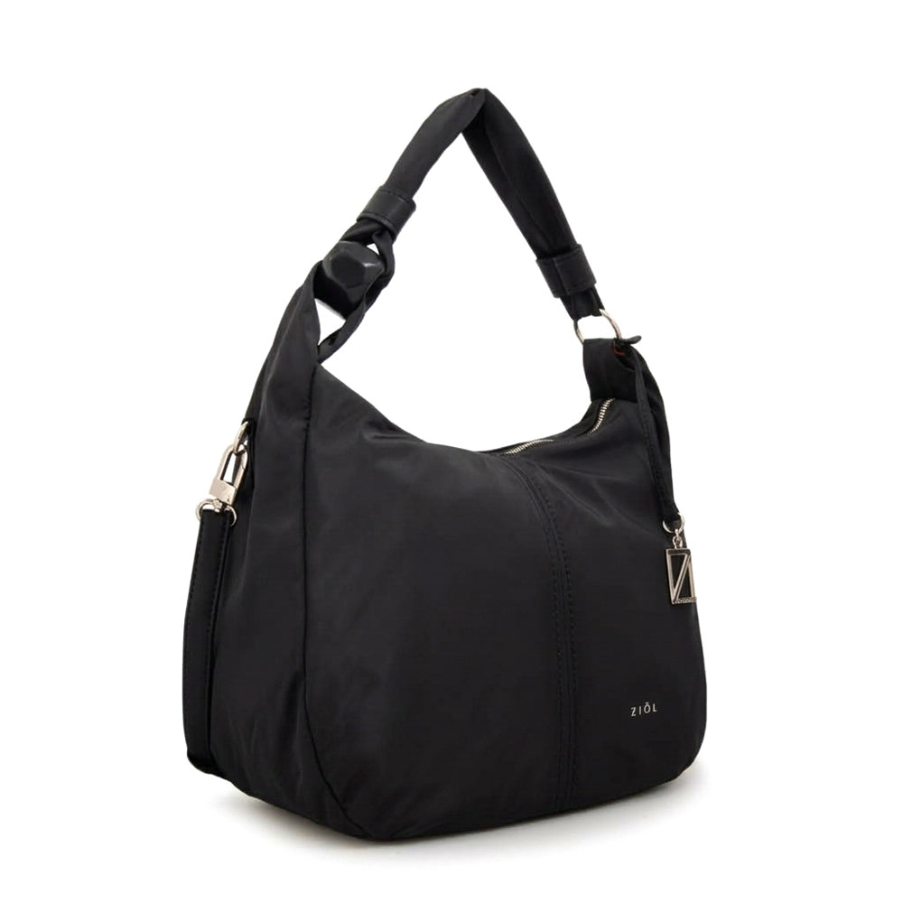 Cartera corte oval casandra grande negro