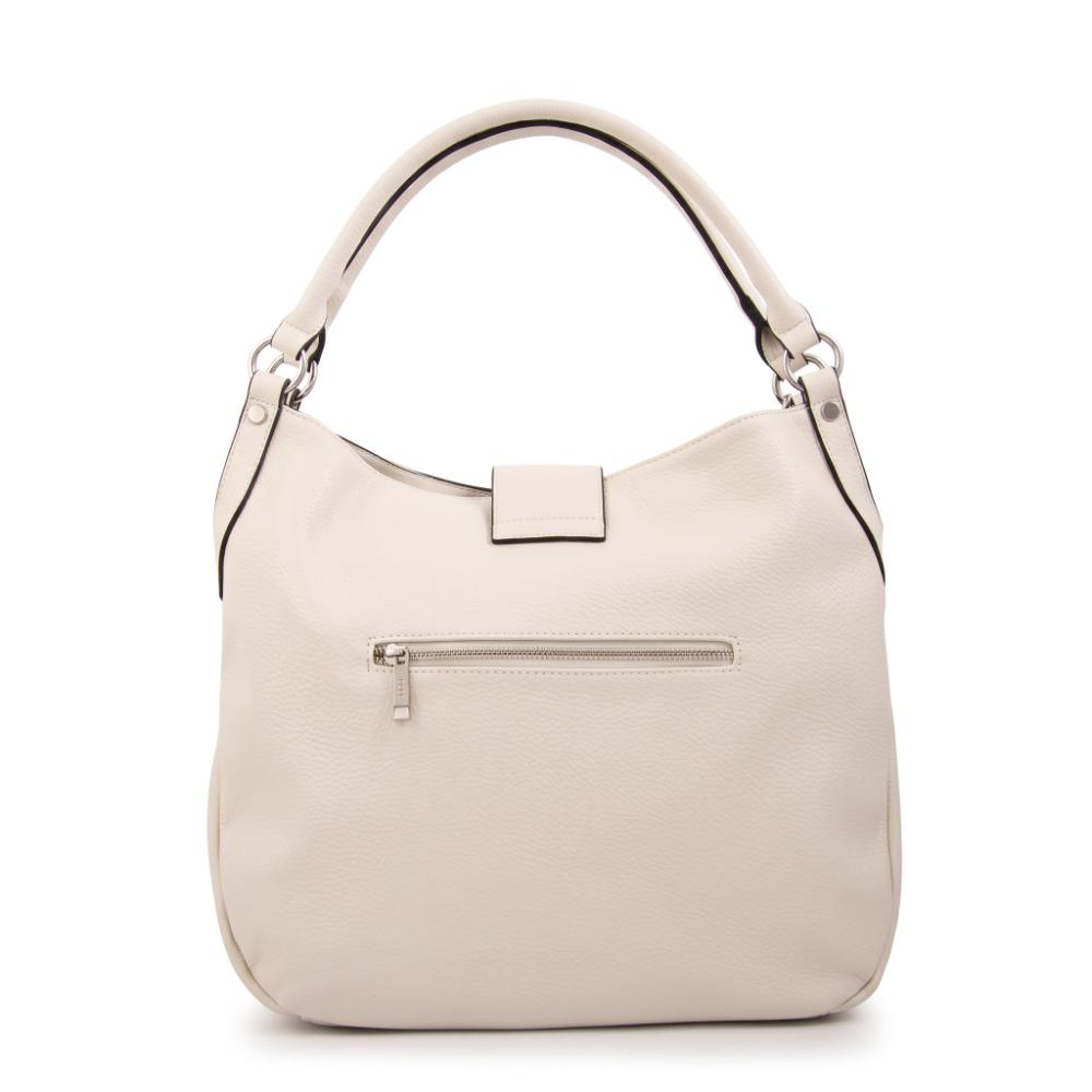 Cartera tote eleonora grande blanco crudo