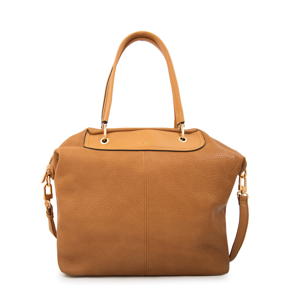 Cartera tote elvira grande camel