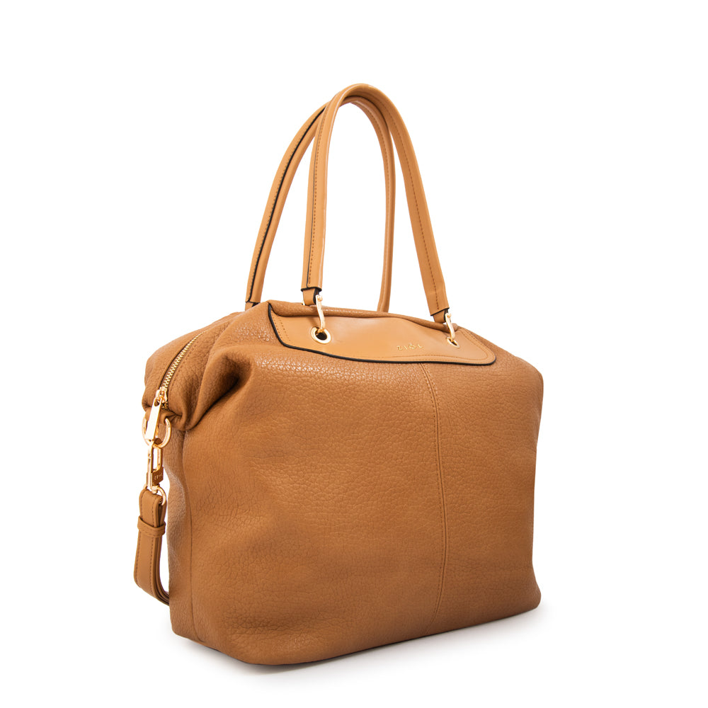 Cartera tote elvira grande camel