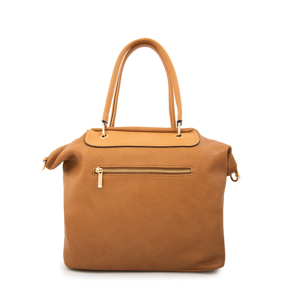 Cartera tote elvira grande camel