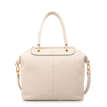 Cartera tote elvira grande blanco crudo