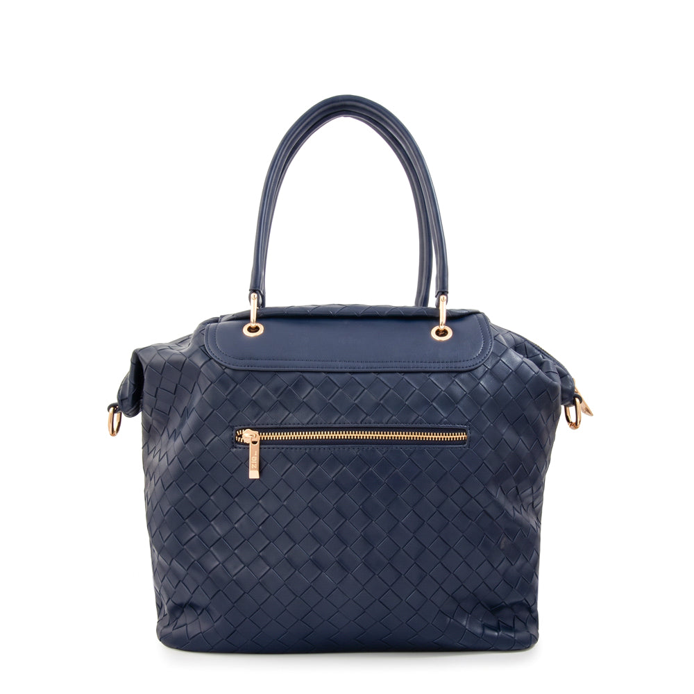 Cartera tote elvira grande azul oscuro