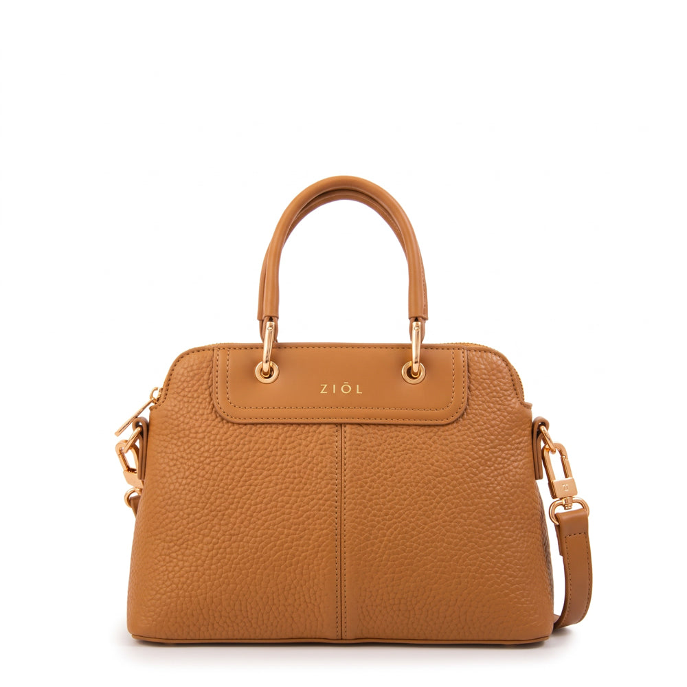 Cartera bandolera elvira mediana camel