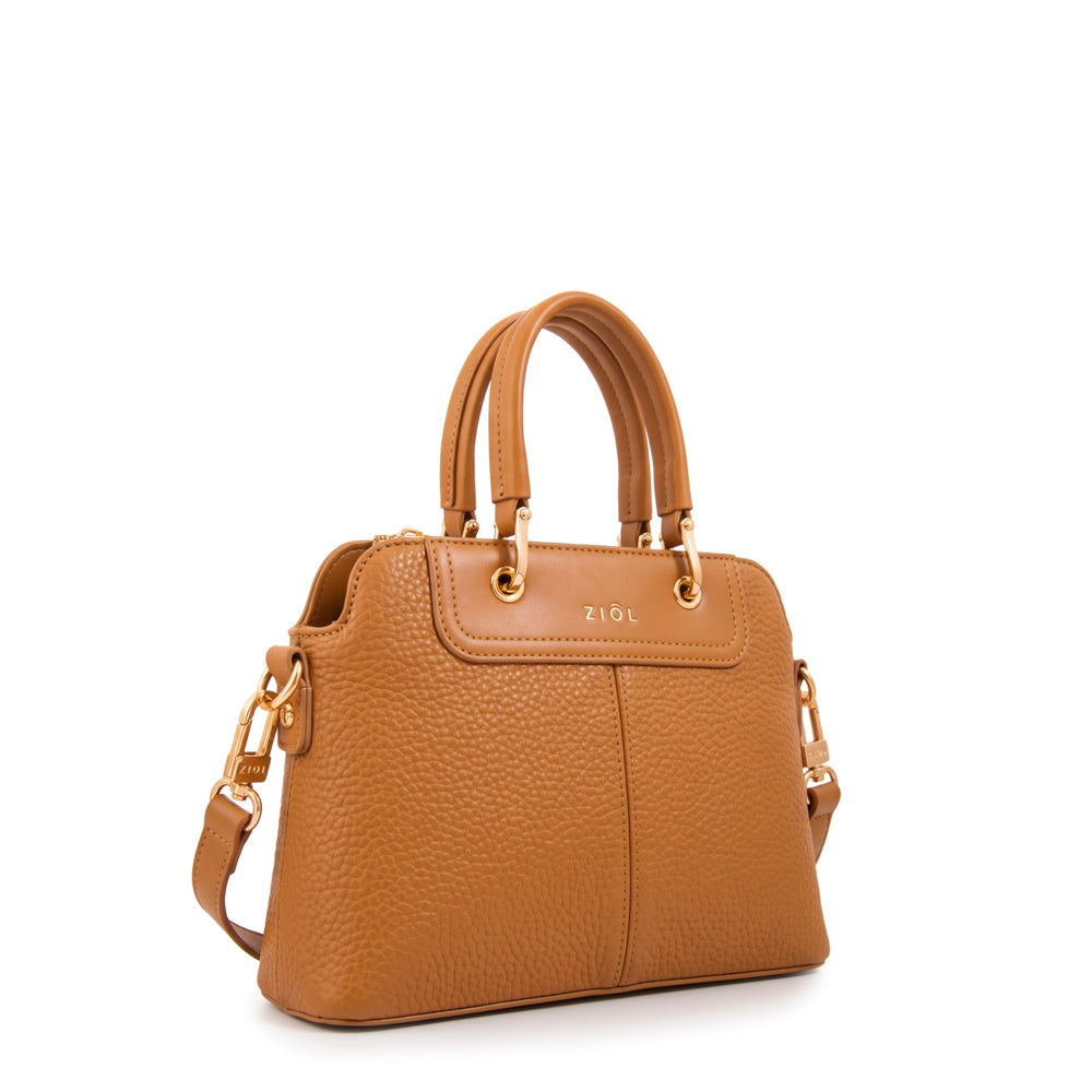 Cartera bandolera elvira mediana camel