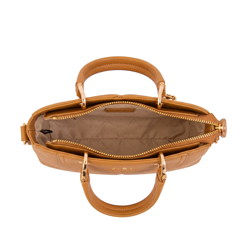 Cartera bandolera elvira mediana camel