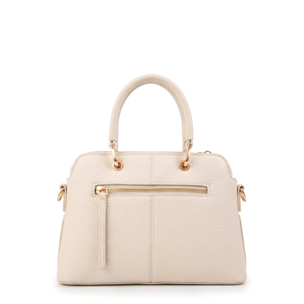 Cartera bandolera elvira mediana blanco crudo