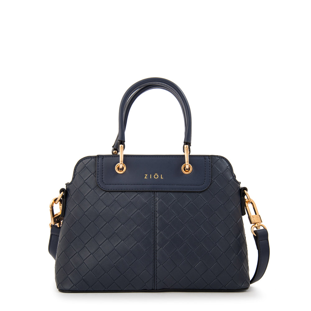 Cartera bandolera elvira mediana azul oscuro