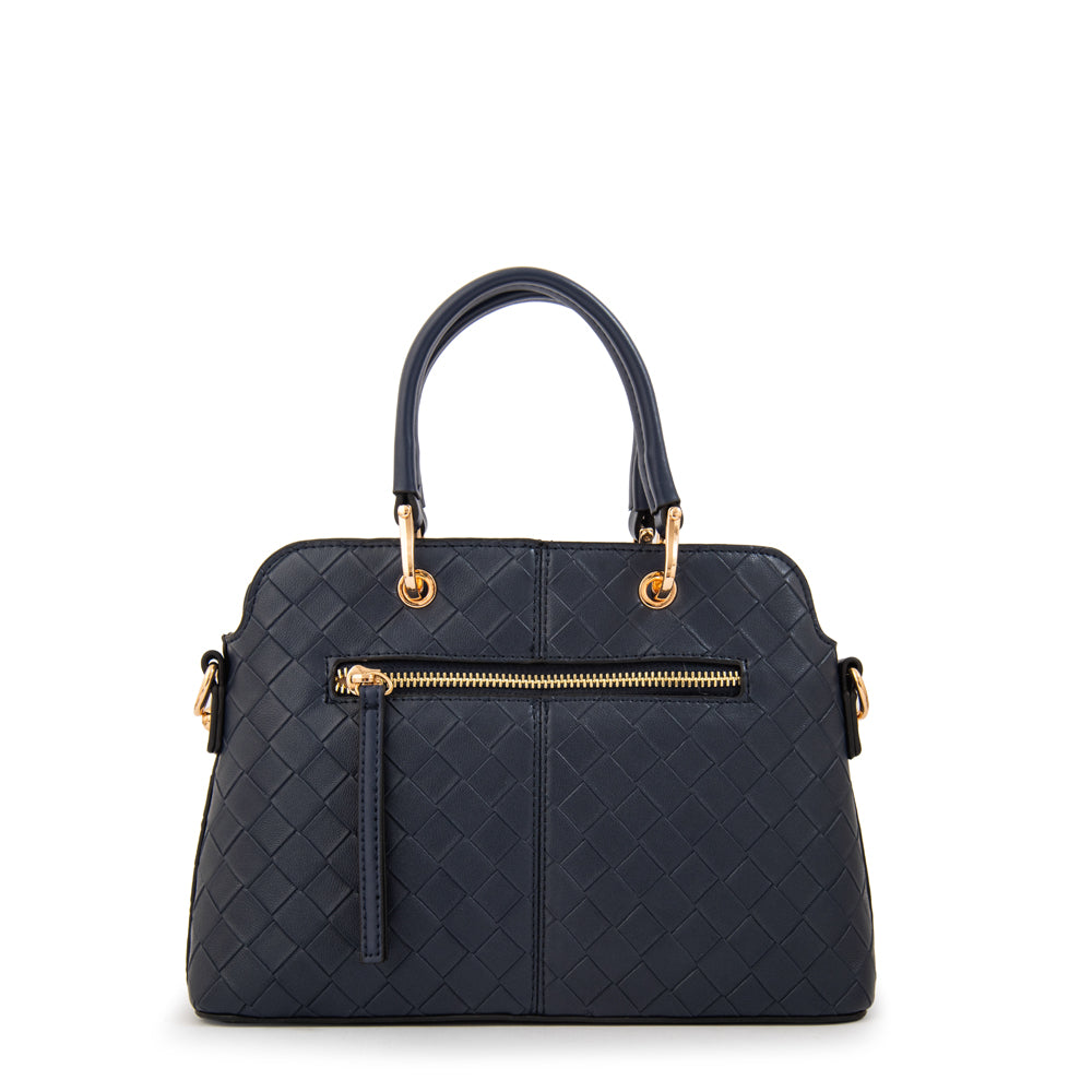 Cartera bandolera elvira mediana azul oscuro