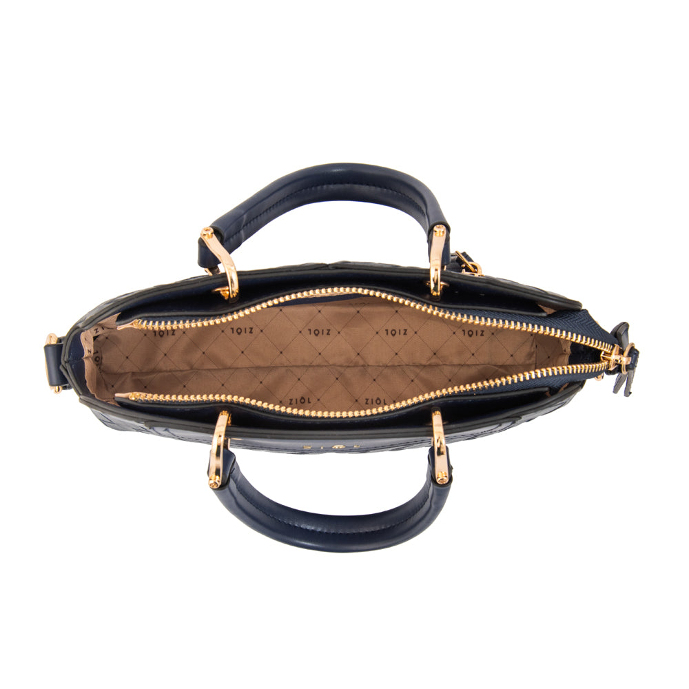 Cartera bandolera elvira mediana azul oscuro