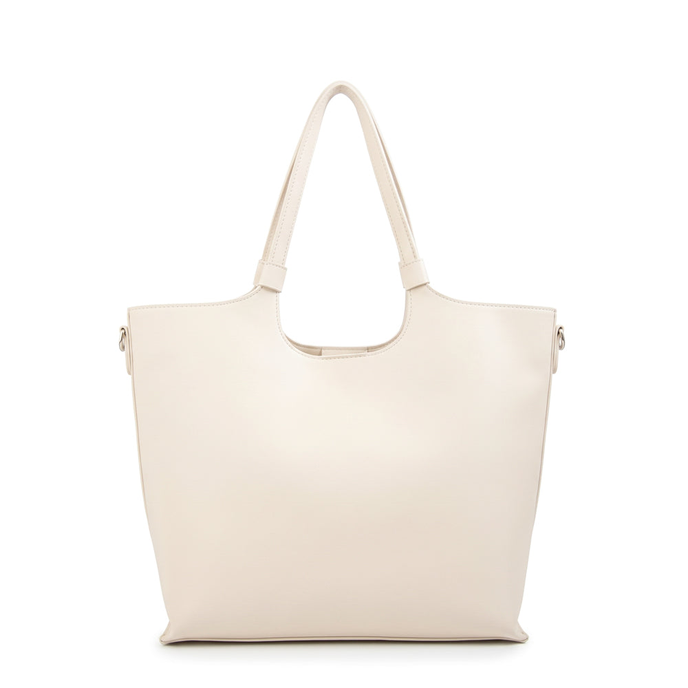 Cartera tote liah grande blanco crudo