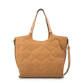 Cartera tote liah grande beige oscuro
