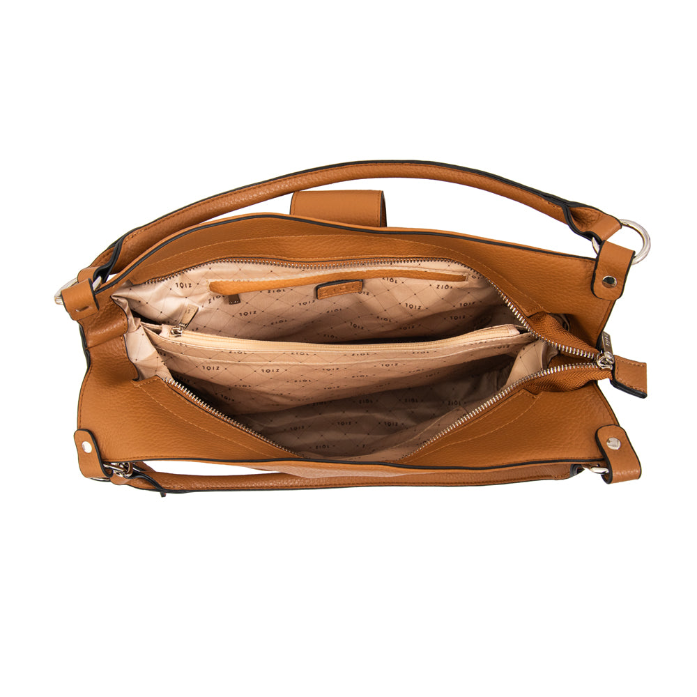 Cartera tote tavia grande camel