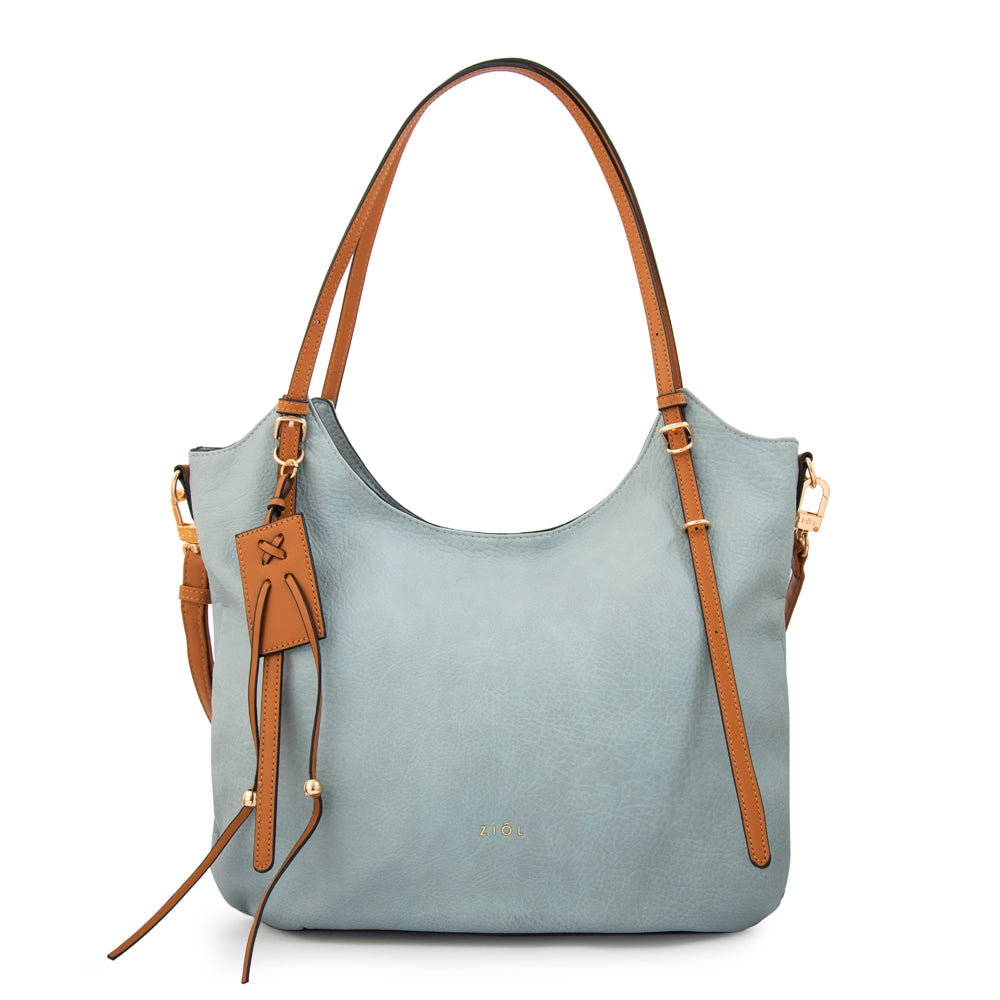 Cartera tote tavia grande denim