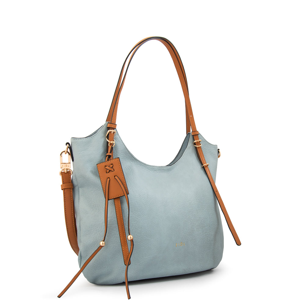 Cartera tote tavia grande denim