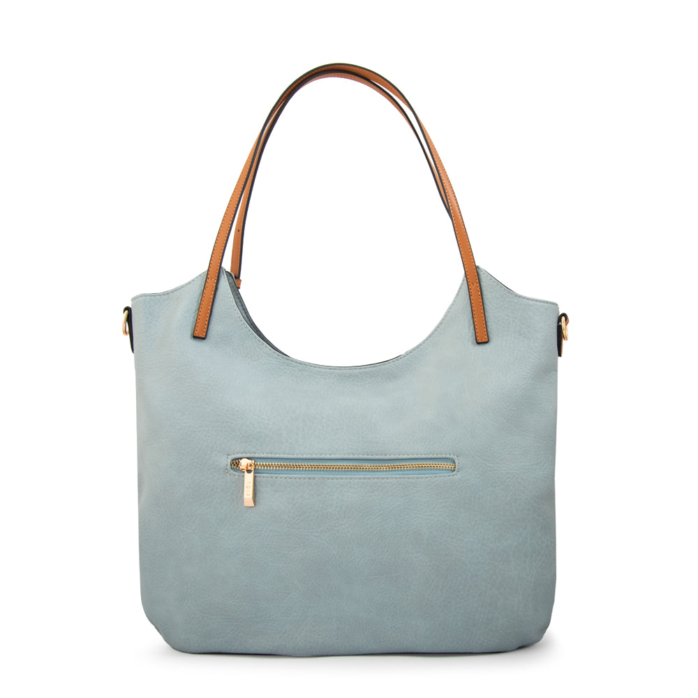 Cartera tote tavia grande denim