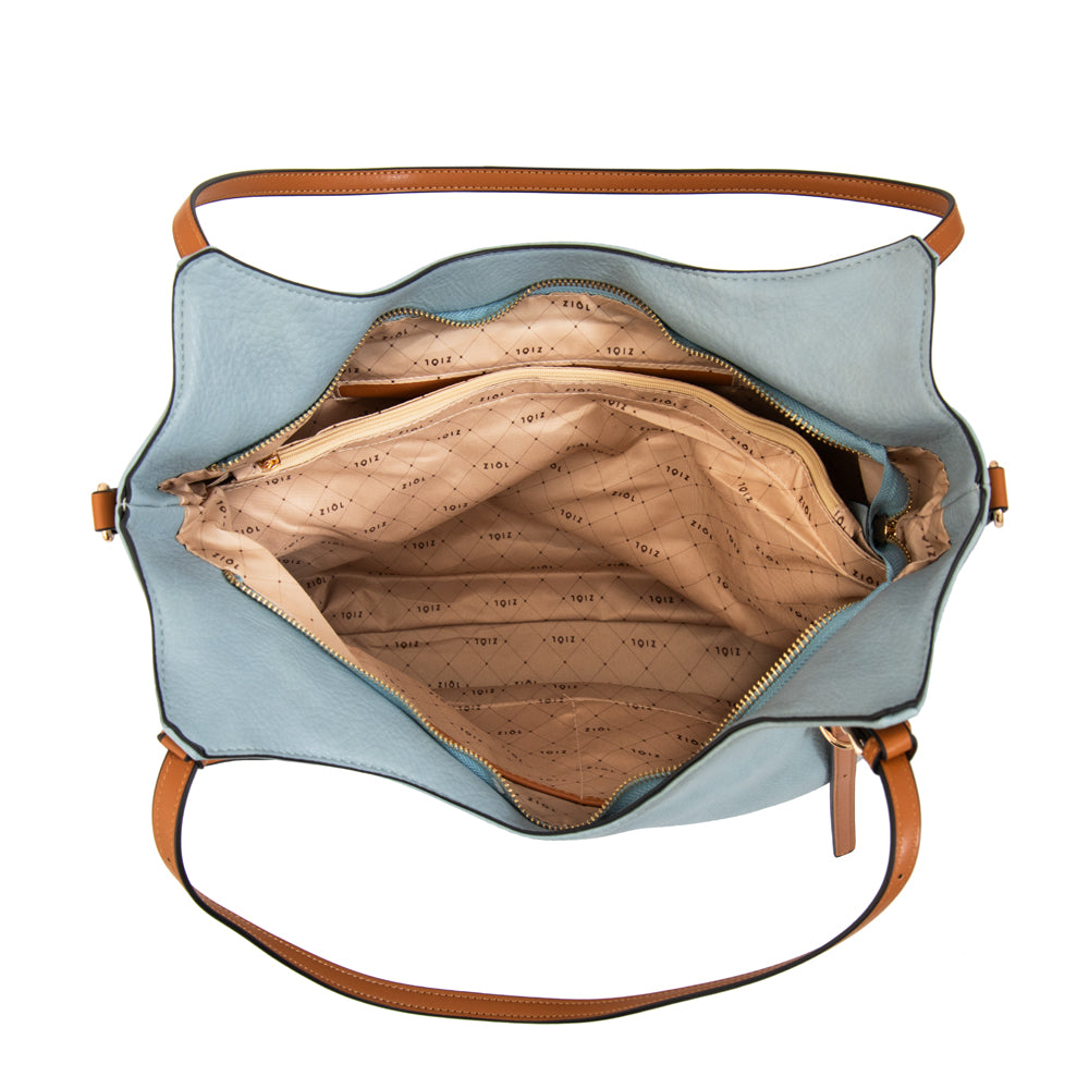 Cartera tote tavia grande denim