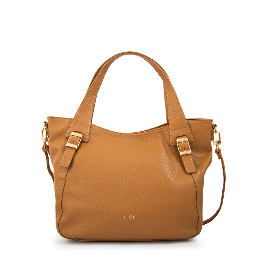 Cartera tote tessa grande camel