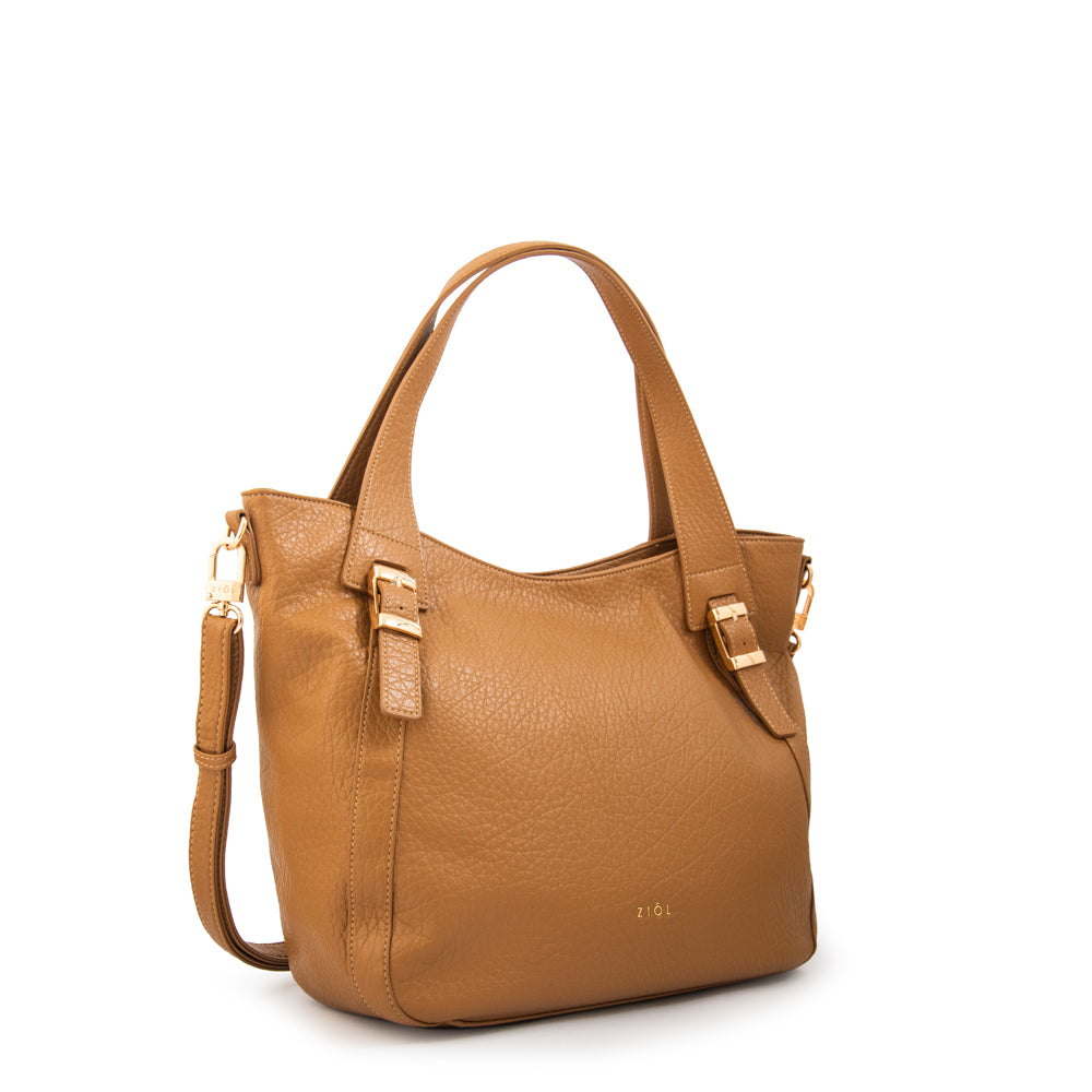 Cartera tote tessa grande camel