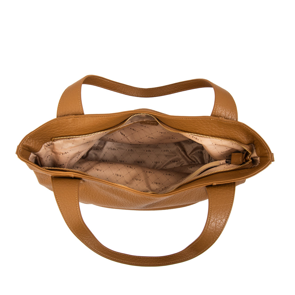 Cartera tote tessa grande camel