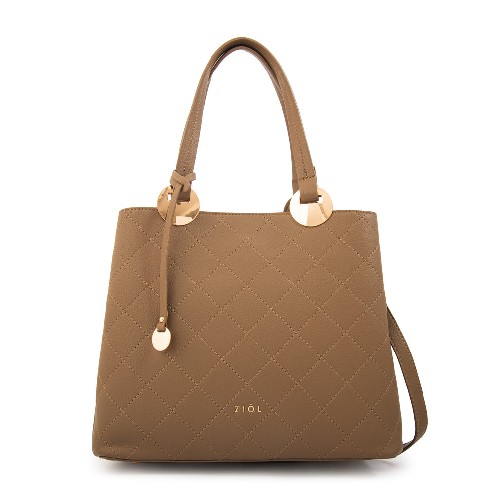 Cartera tote tyler mediana taupe