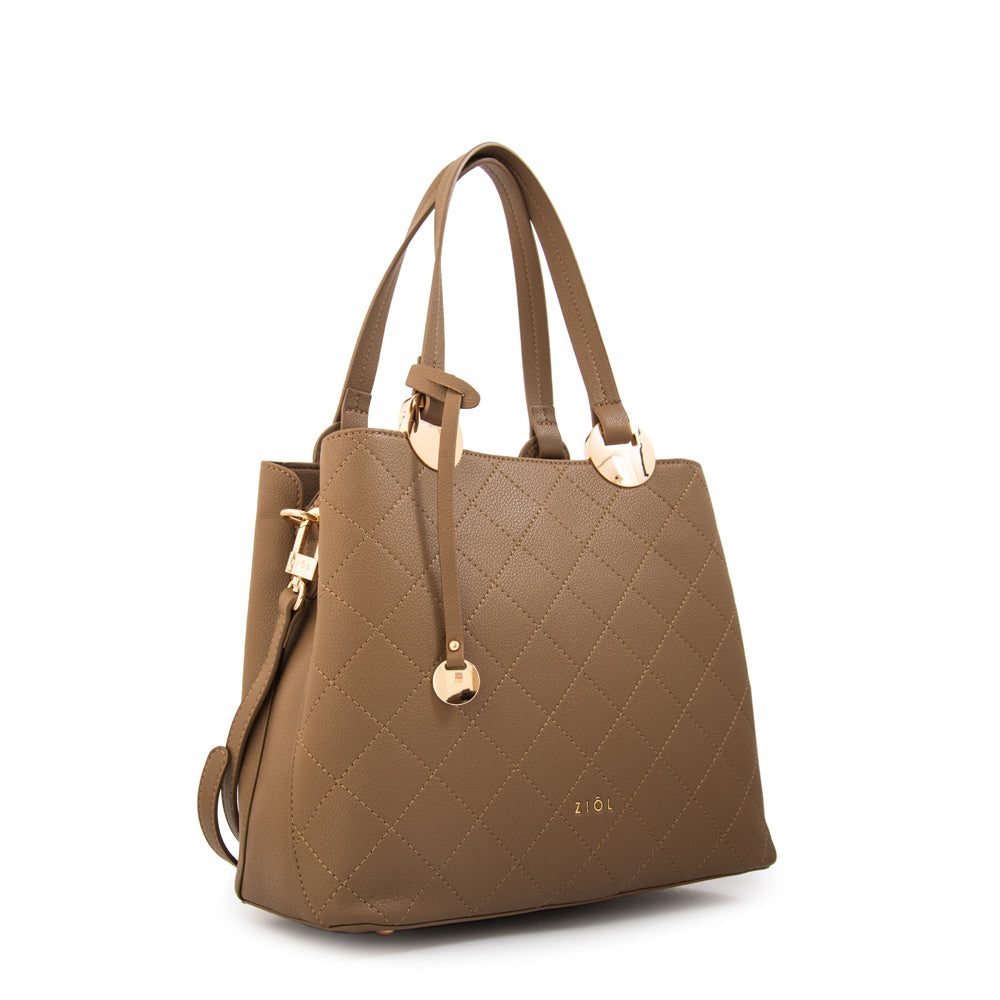 Cartera tote tyler mediana taupe