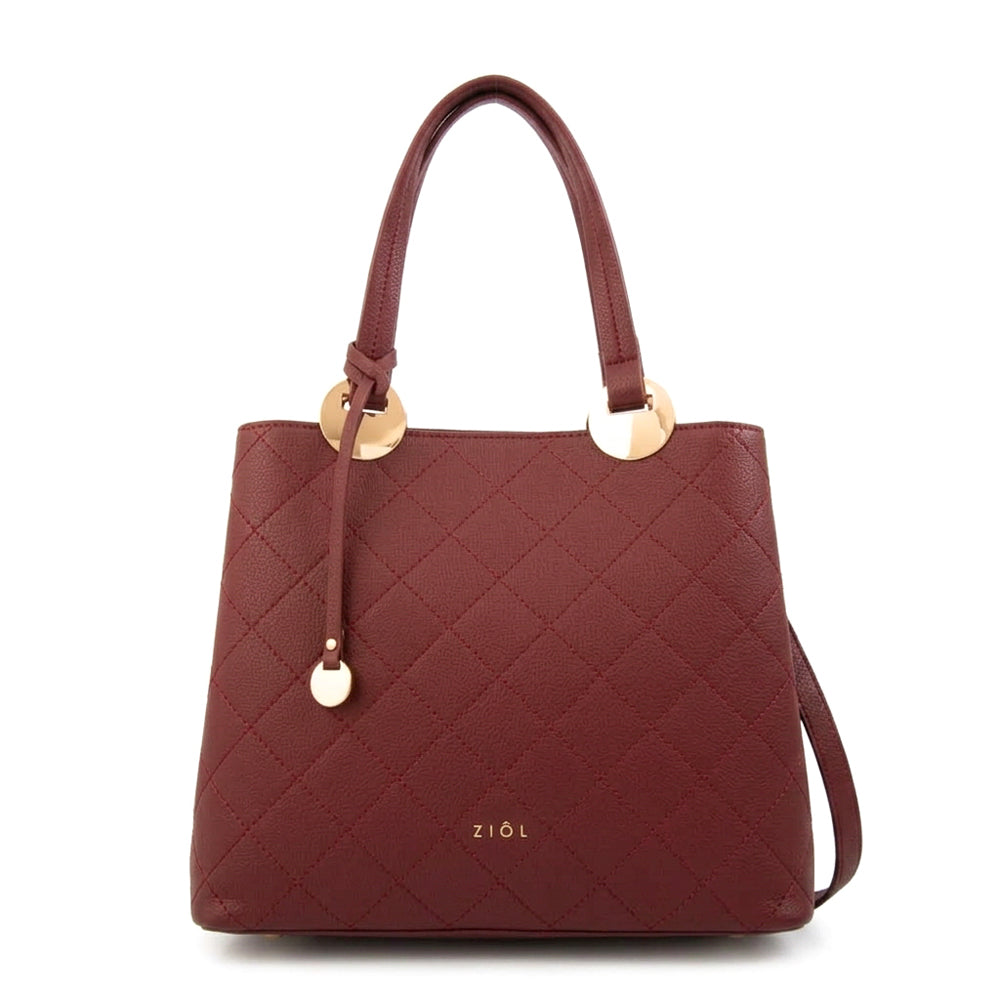 Cartera tote tyler mediana rojo oscuro