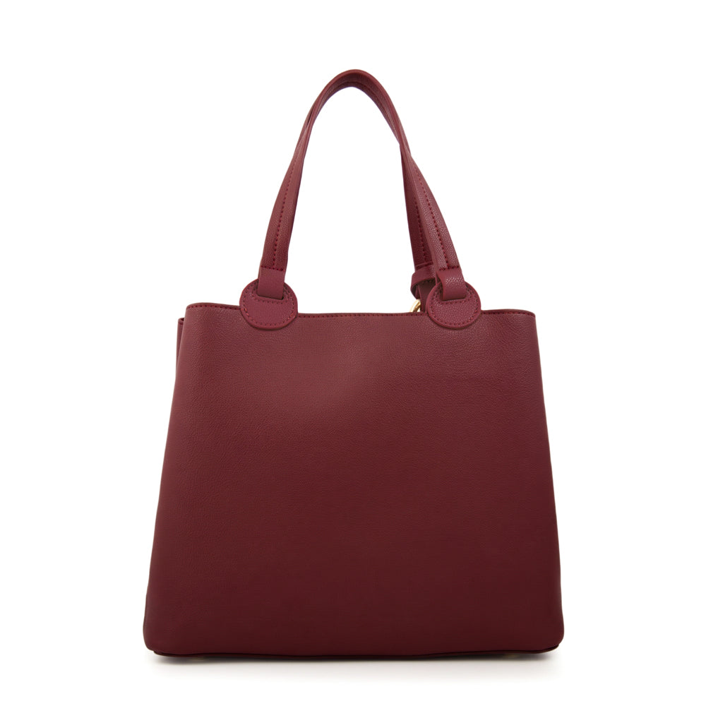 Cartera tote tyler mediana rojo oscuro