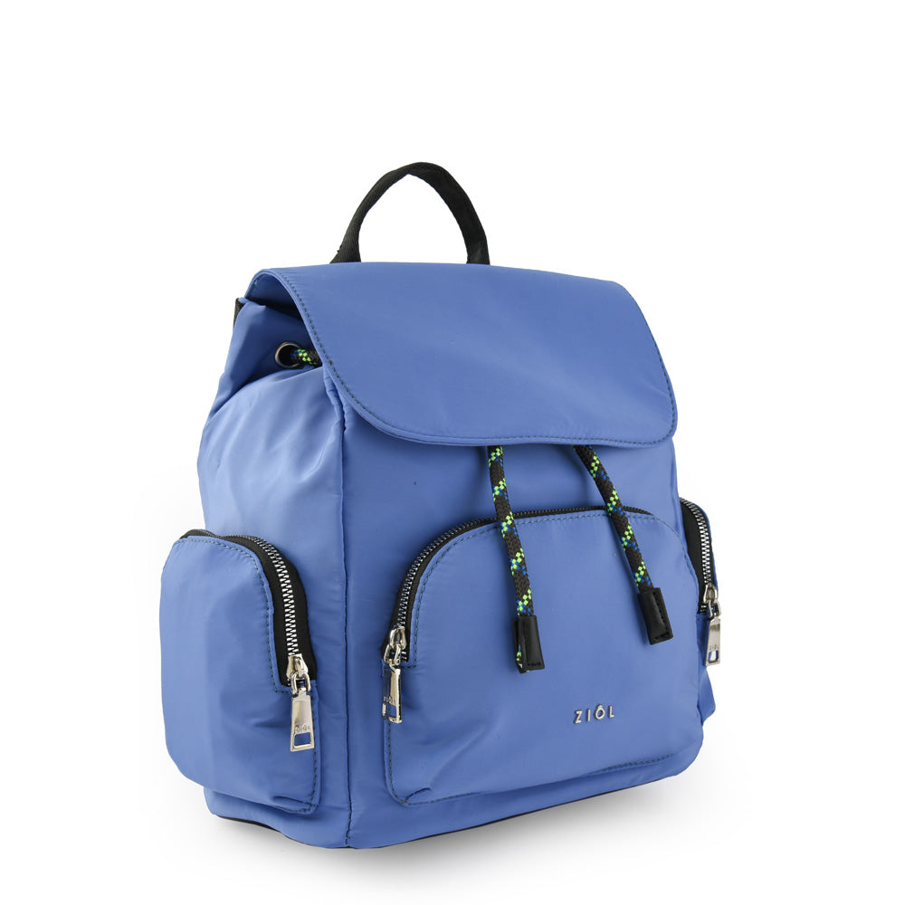 Mochila con tapa simone mediano denim