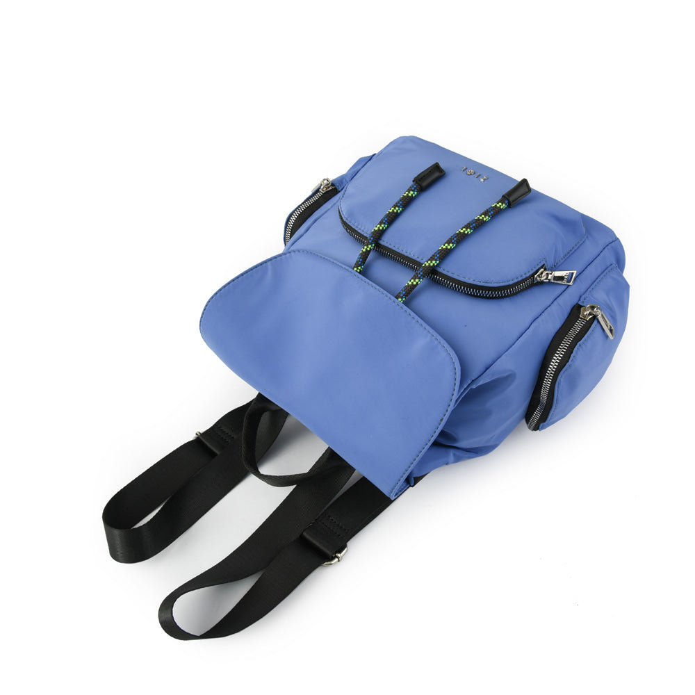Mochila con tapa simone mediano denim