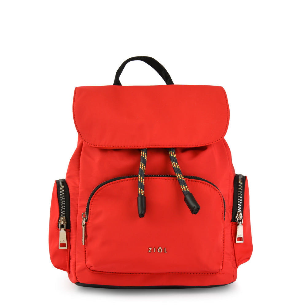 Mochila con tapa simone mediana