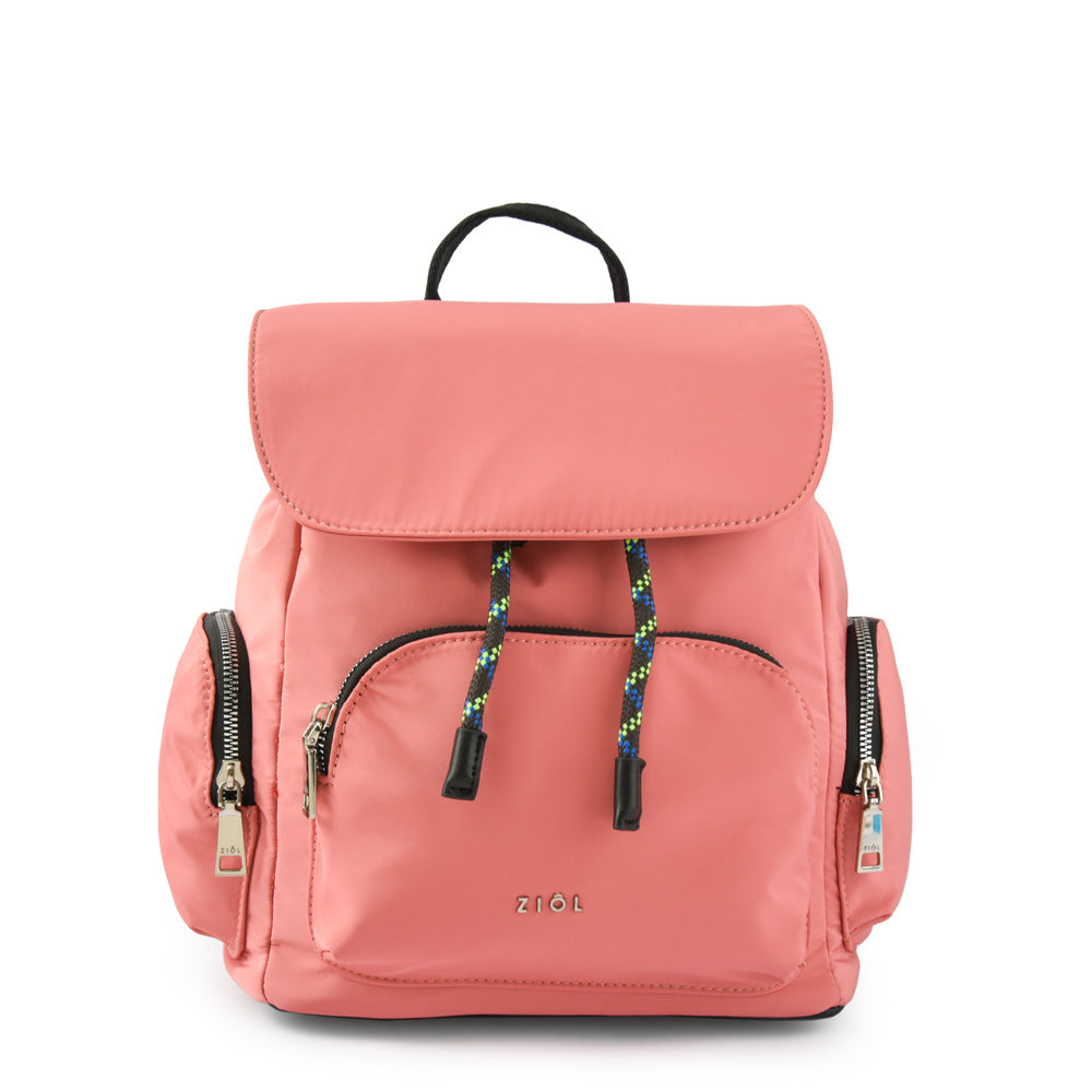 Mochila con tapa simone mediana