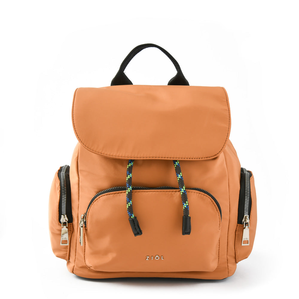 Mochila con tapa simone mediana