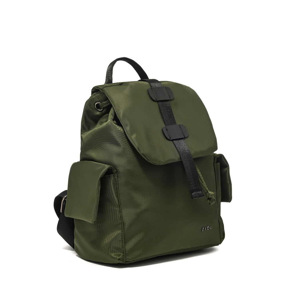 Mochila  Mediana Basteri Verde Oliva