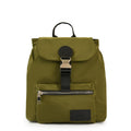 Mochila con tapa amara mediana verde oliva