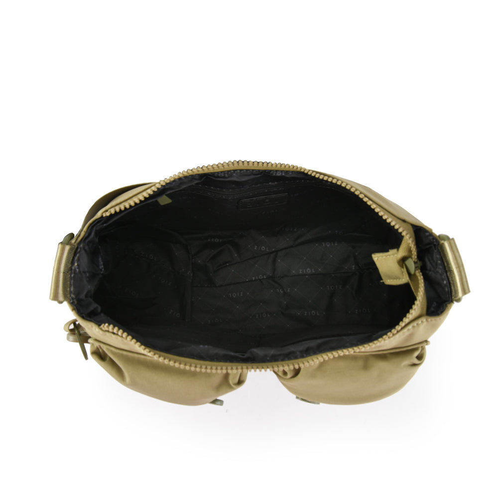 Cartera bandolera veby mediana verde oliva
