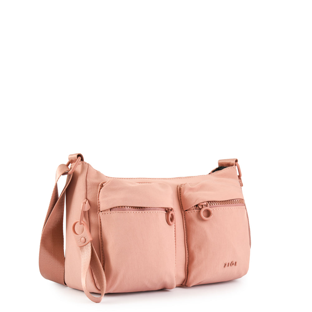 Cartera bandolera veby mediana rosa viejo