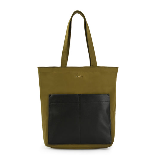 Cartera tote shopping grande lilen verde oliva