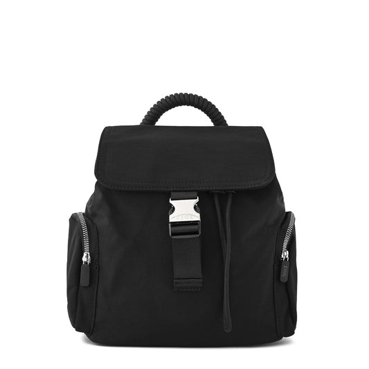 Mochila Burano Con Tapa Mediana Negro Ziol