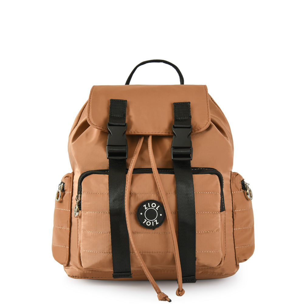 Mochila Giulia Mediana Beige Oscuro Ziol