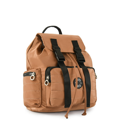 Mochila Giulia Mediana Beige Oscuro Ziol