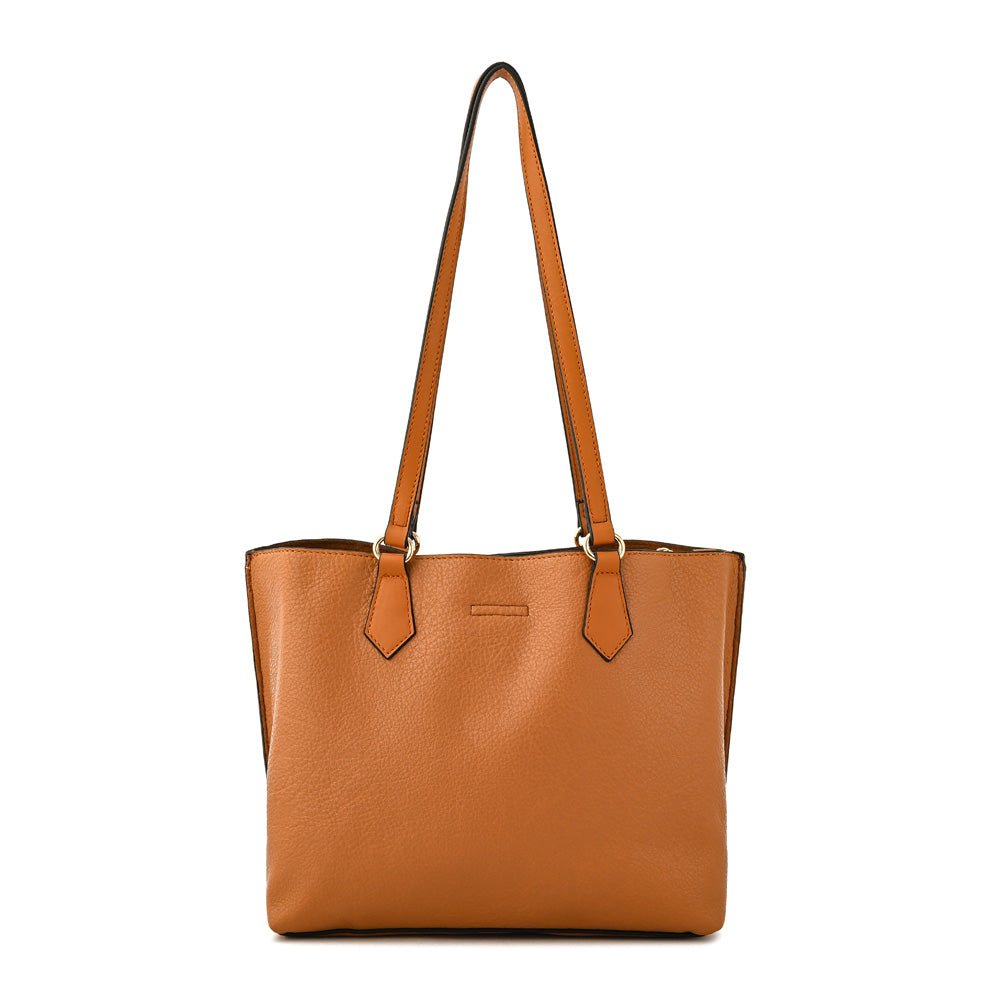Cartera tote viviene mediana camel