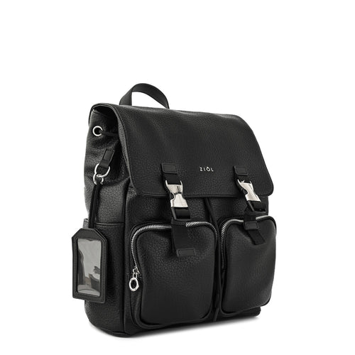 Mochila con tapa odelia mediana negro especial