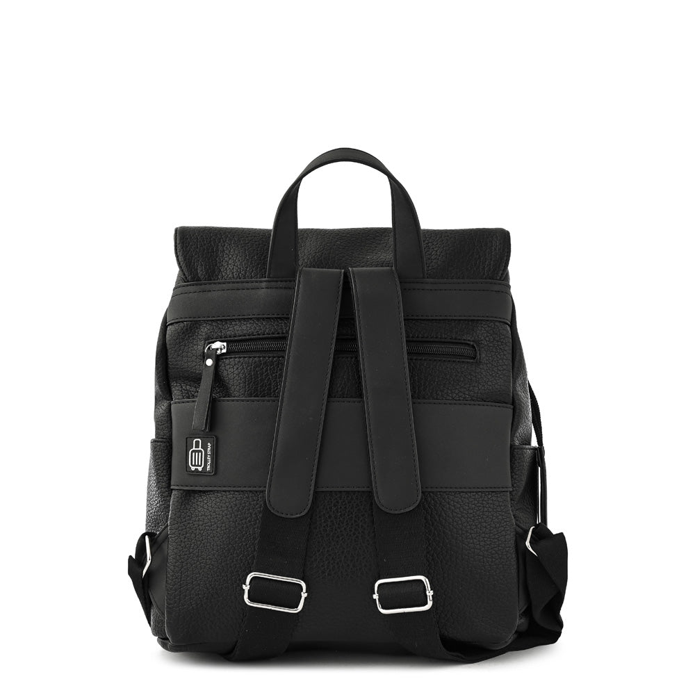 Mochila con tapa odelia mediana negro especial